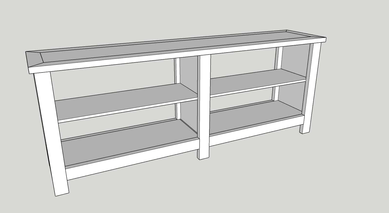 DIY TV Stand / Media Console – The Inspired Workshop