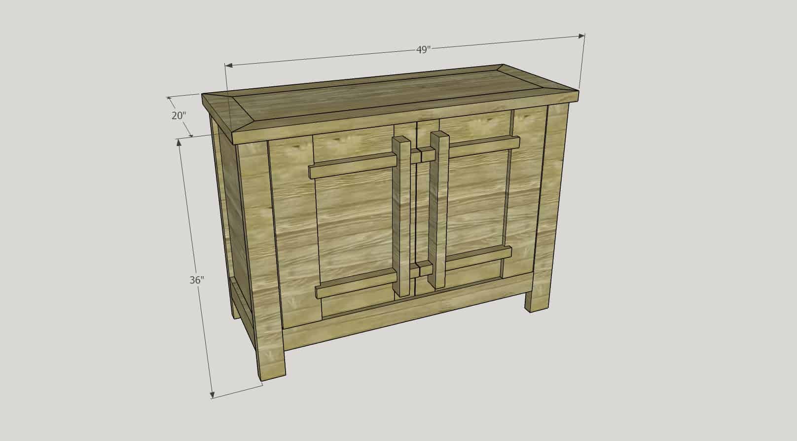 DIY TV Stand / Media Console – The Inspired Workshop