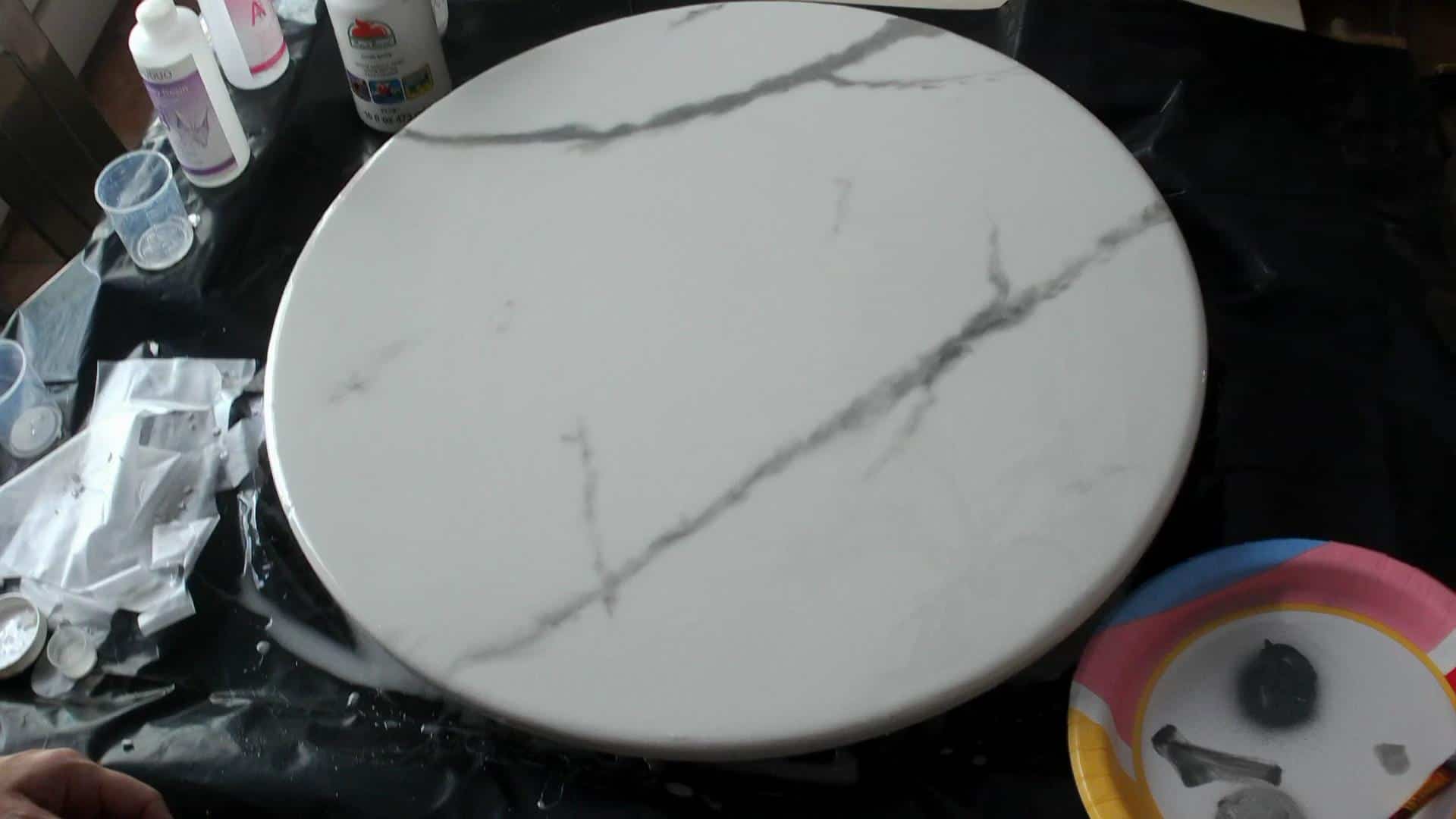 DIY Epoxy Marble Table Top