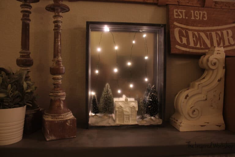 How to Make a Shadow Box for Christmas