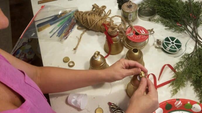 Gluing the ring onto the bell