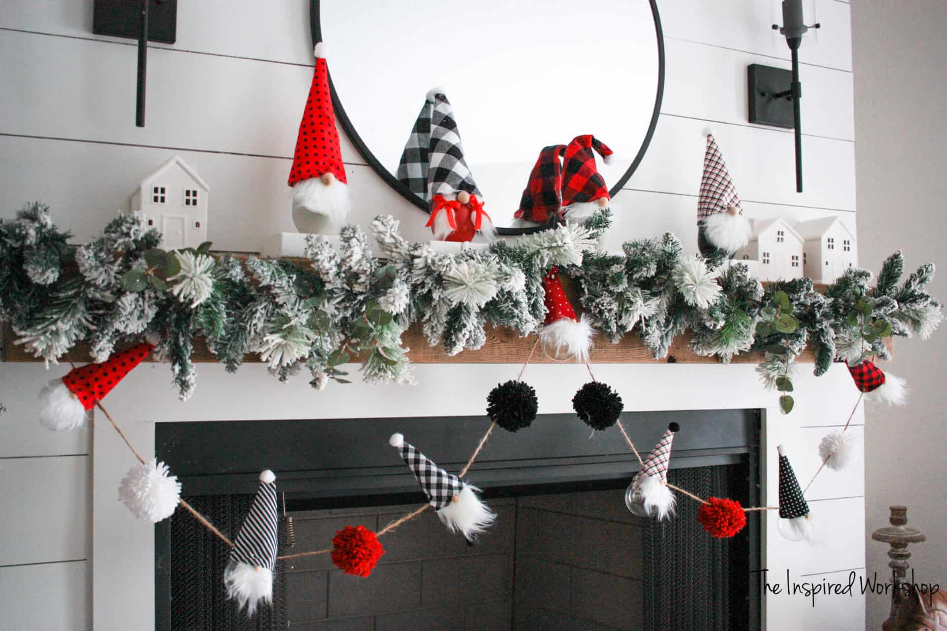 DIY Gnome Christmas Garland The Inspired