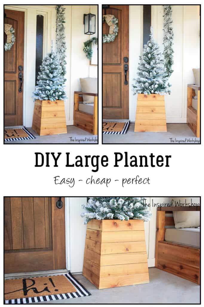 DIY Large PLanter Box Collage of different angles