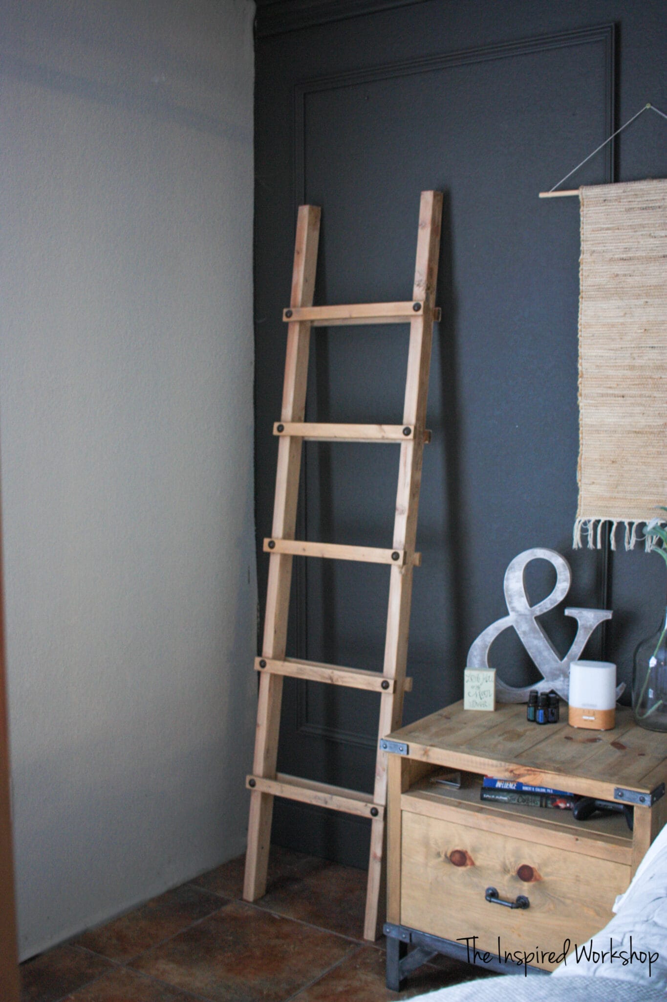 DIY Tall Blanket Ladder The Inspired