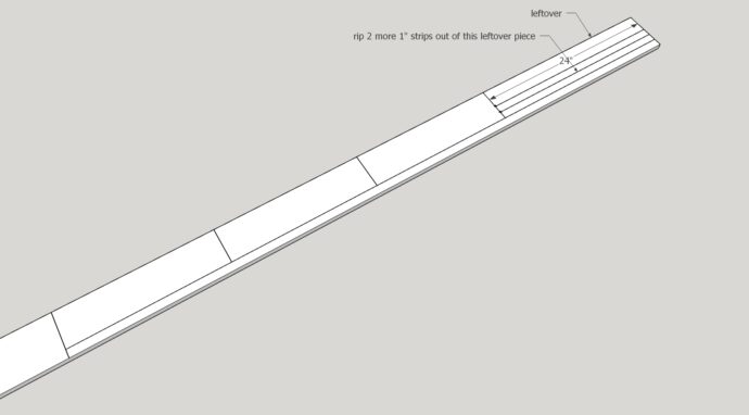 cutting down the 1x6x8 to make the other size boards we need