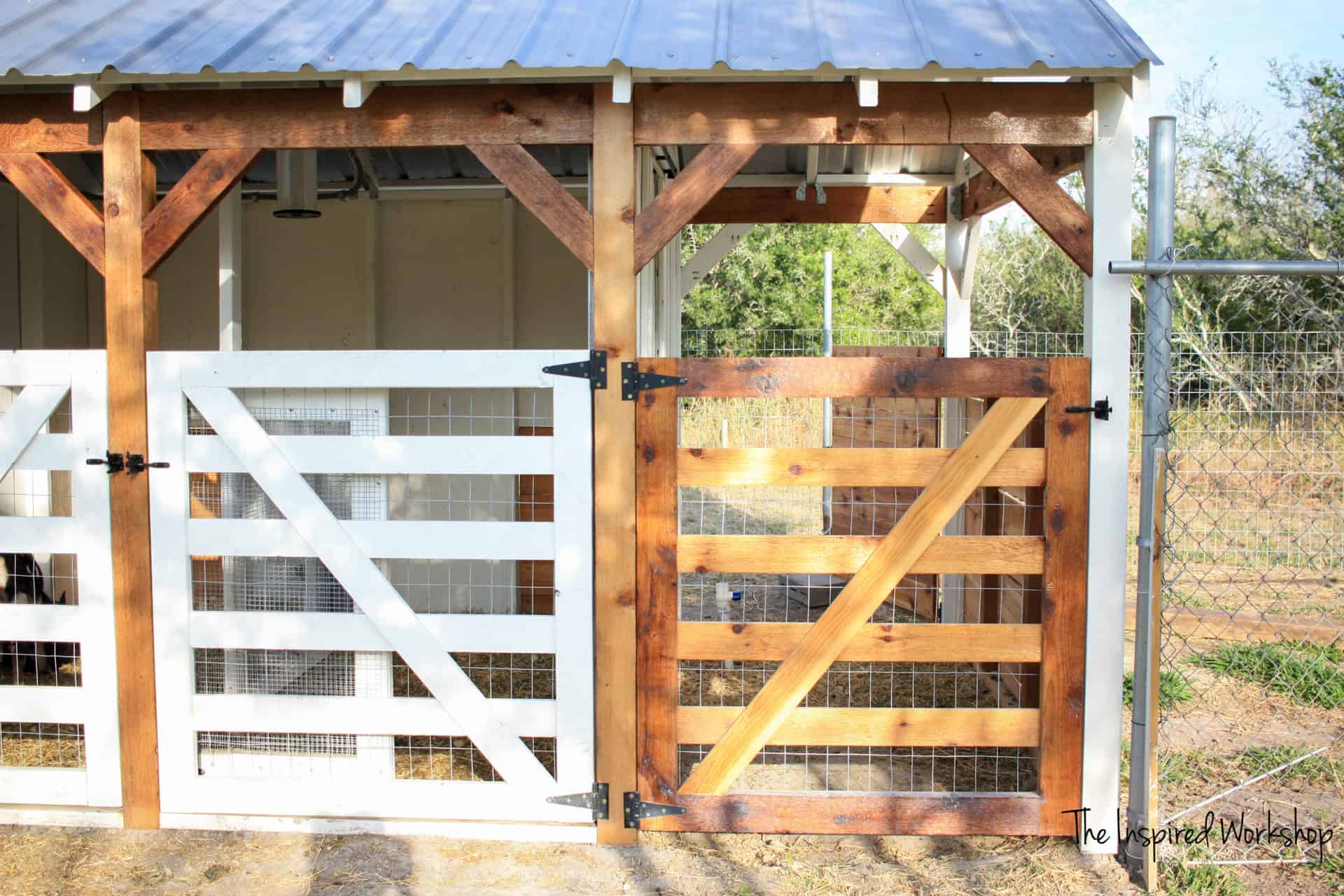 DIY Gates for Goat Shed The Inspired