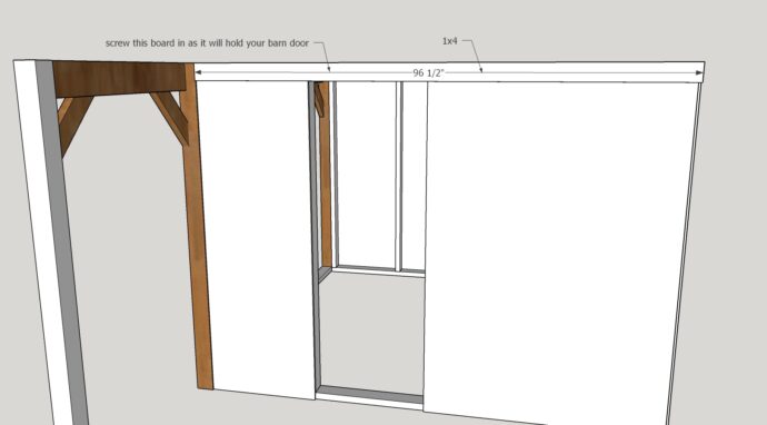 Goat Shed adding trim to the side door