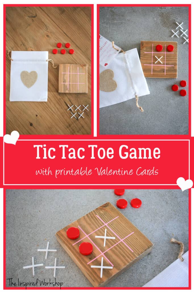 Tic-Tac-Toe Game with Printable Valentine Cards