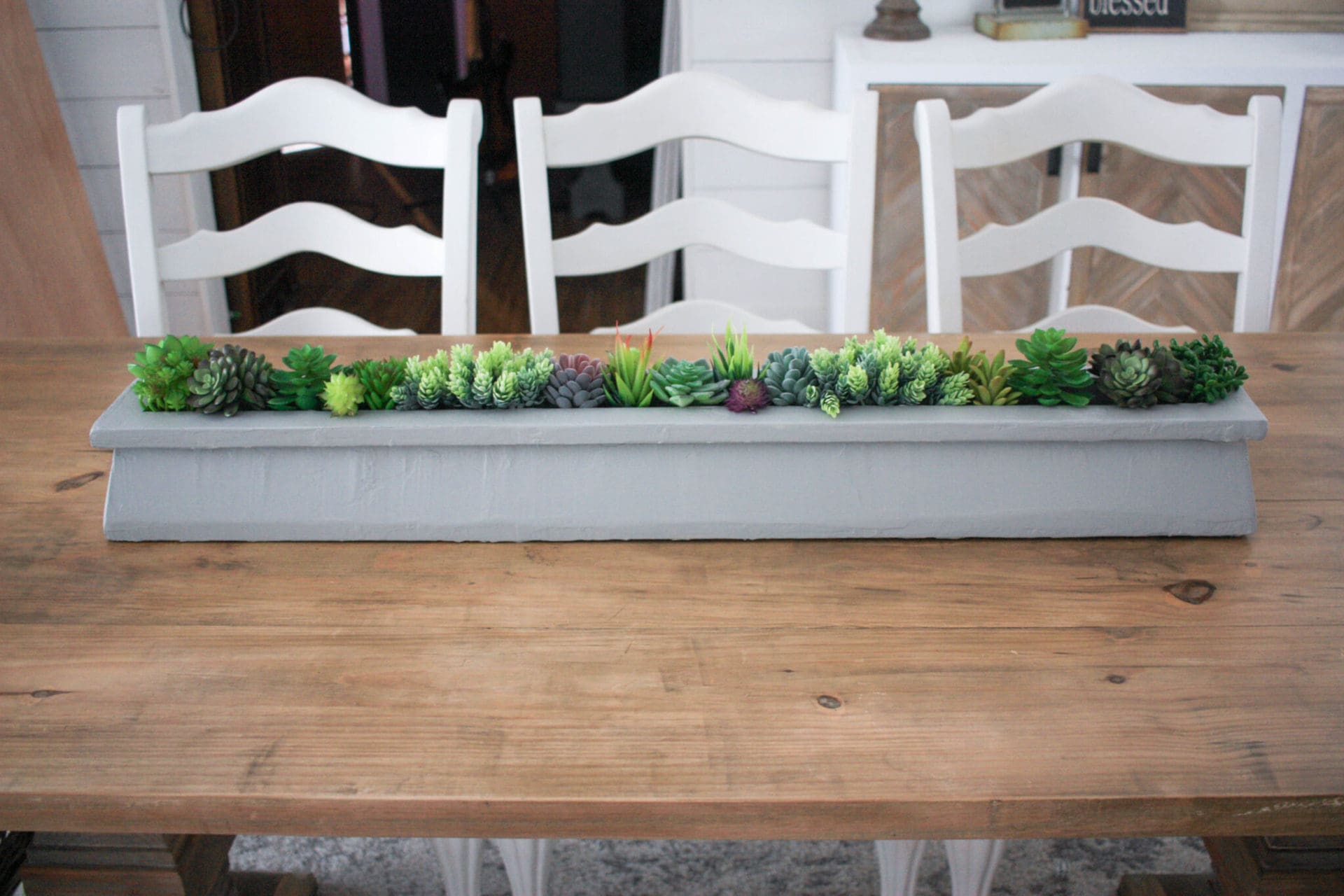 DIY Succulent Table Centerpiece The Inspired