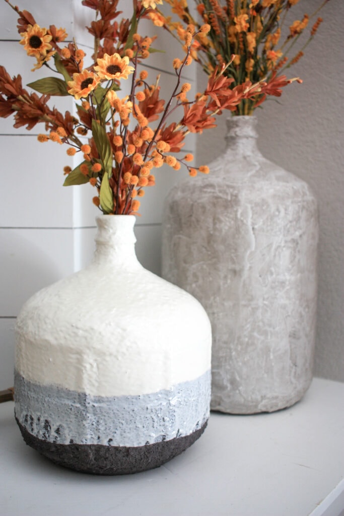 gorgeous faux stone vases