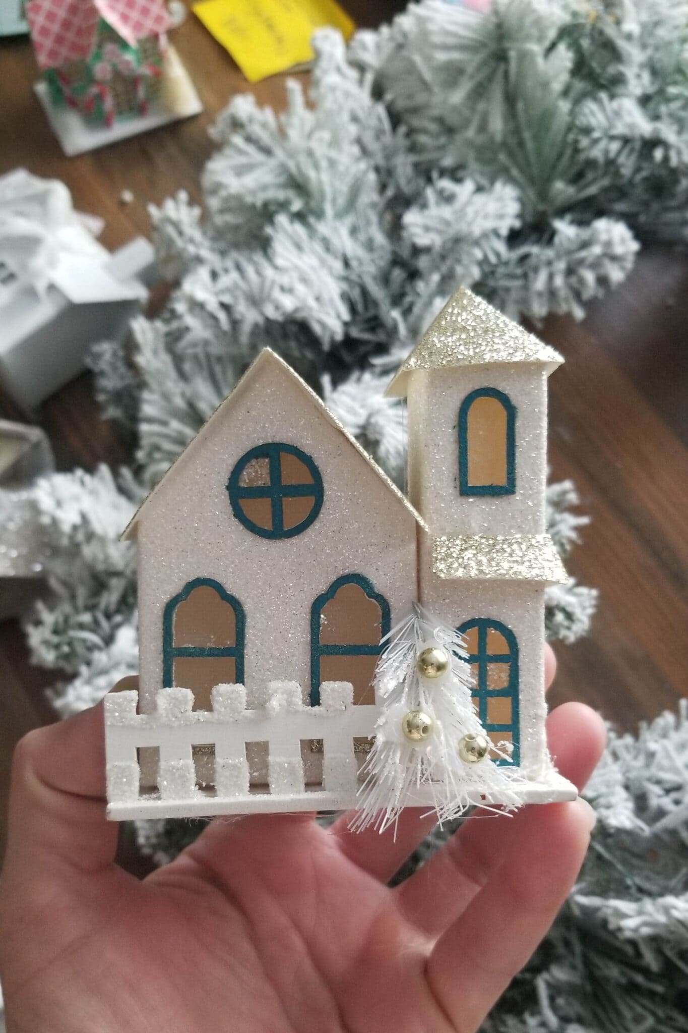 Christmas Village Winter Wreath – The Inspired Workshop