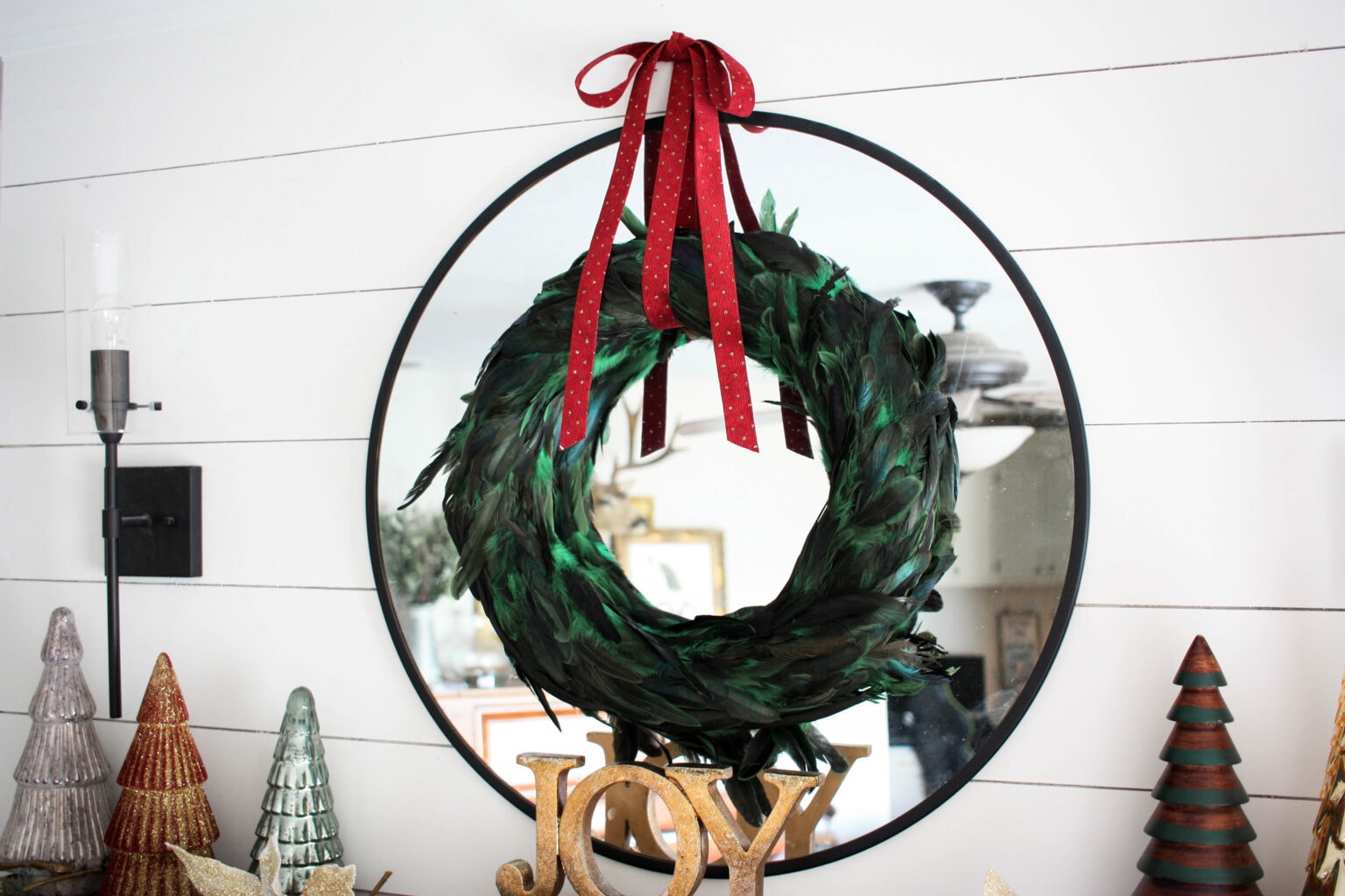 DIY Feather Wreath The Inspired
