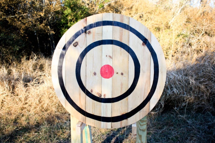 circle axe throwing target