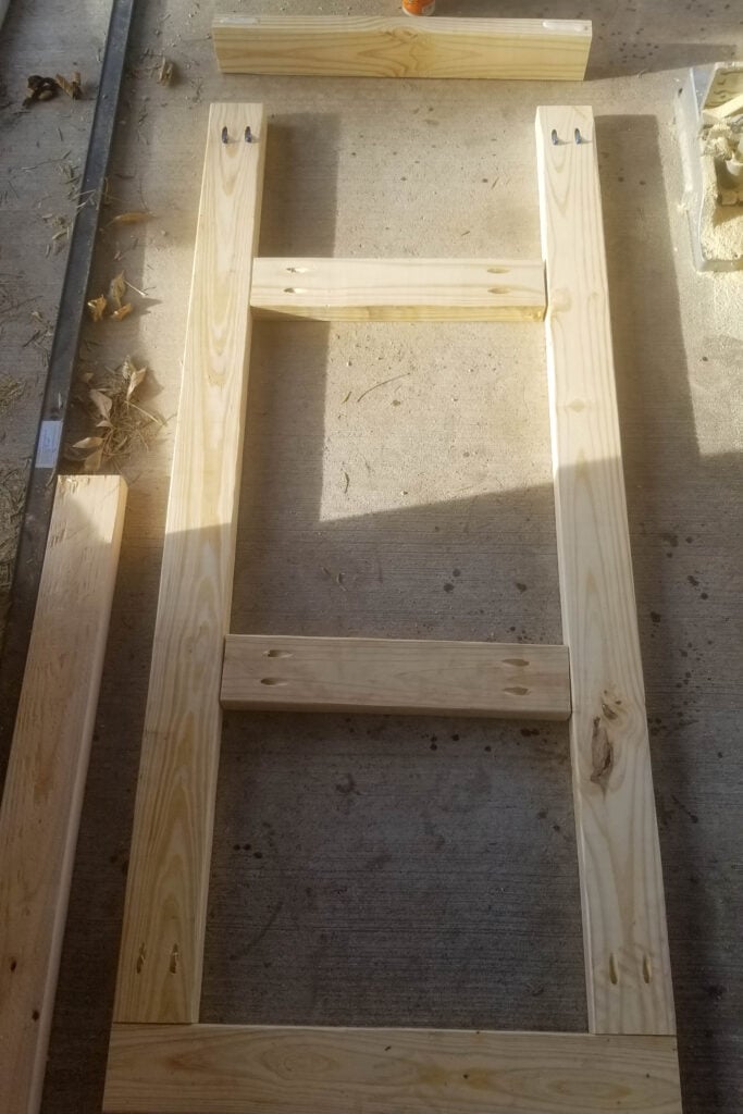 building the lumber cart - building the frame