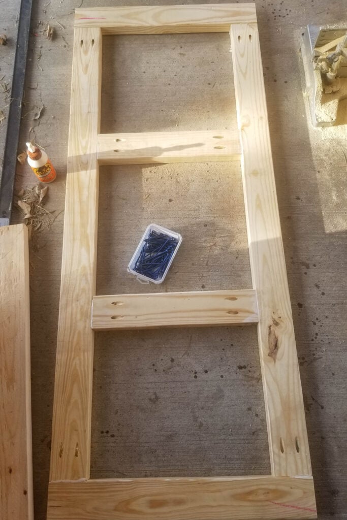 frame for lumber cart