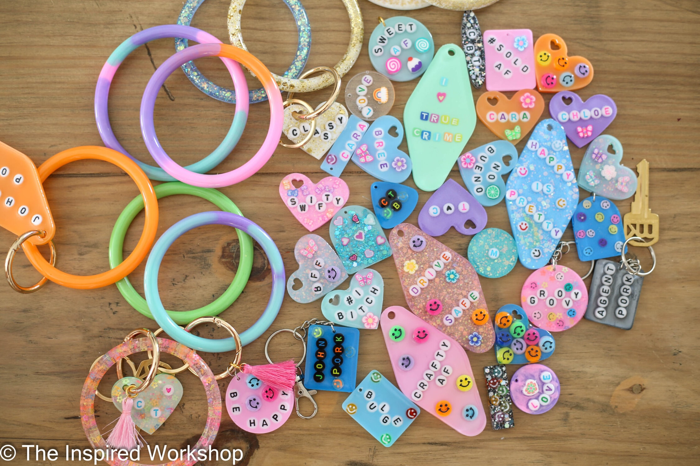 DIY Resin Keychain Ideas The Inspired Workshop