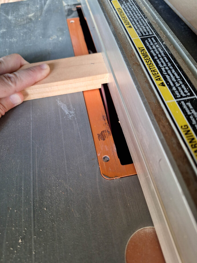 making the tongue and groove doors for the vanity