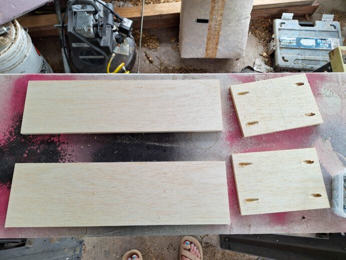 building the drawer boxes