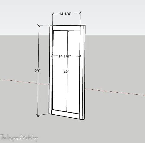 hamper door sketchup model