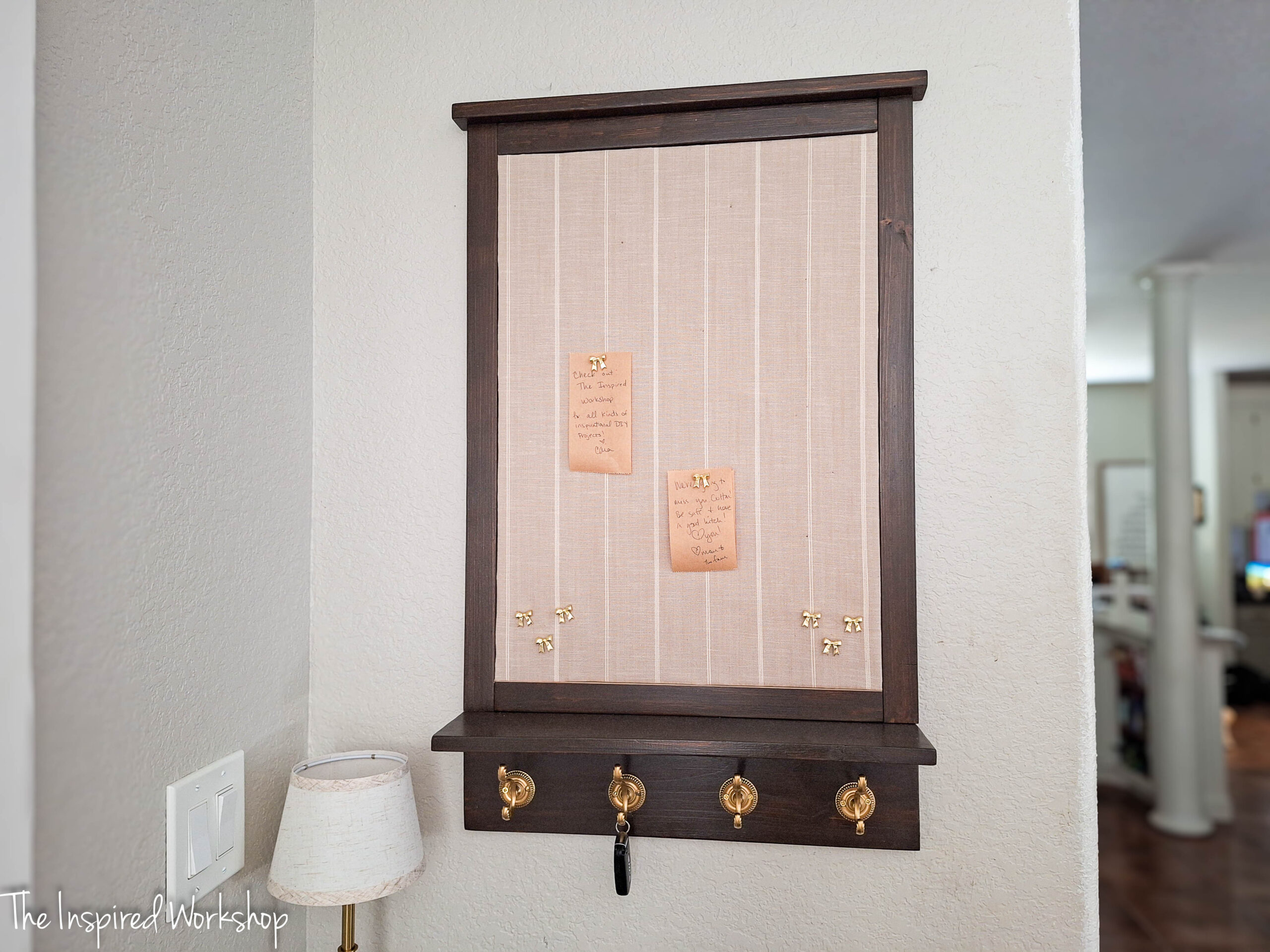Final image of the bulletin board hanging on the wall