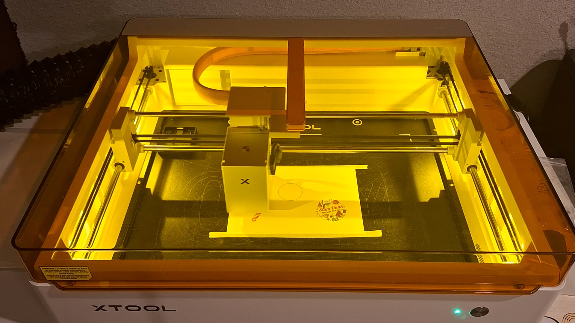 printing a candy cane on paper with the xtool m2